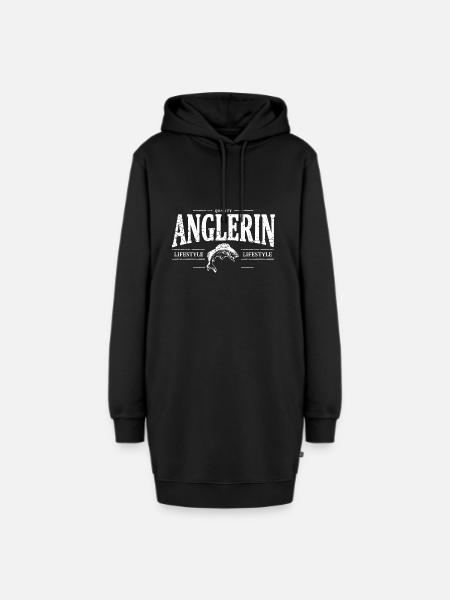 Anglerin - Hoodie-Kleid - Schwarz