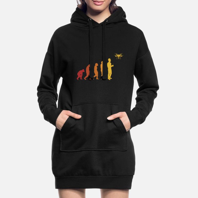 Evolution Drohne Drohnenpilot Evolution Hoodie-Kleid