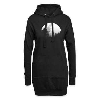 Moon bow archery - Hoodie Dress - black - Front