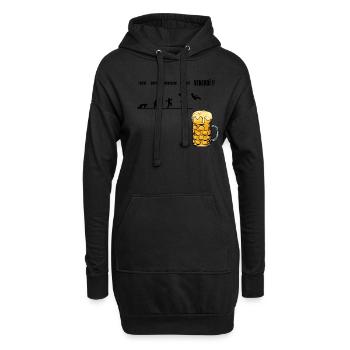 Dictons de bière drôles pour les buveurs de bière Amateurs de bière F - Sweat-shirt à capuche long Femme - noir - Devant