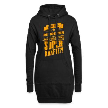 Be a hero - Dirigentin Geschenk - Hoodie-Kleid - Schwarz - Vorne