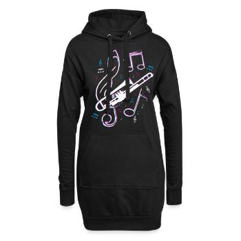 Posaune Musik Orchester - Hoodie-Kleid - Schwarz - Vorne