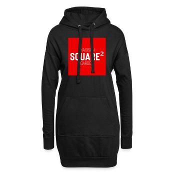 Square Streetwear: Fun & Clear Statement - Sweat-shirt à capuche long Femme - noir - Devant