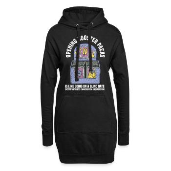 Trading Cards - Hoodie-Kleid - Schwarz - Vorne