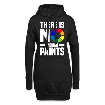 Acrylgießen Geschenke | Maler Kunst Leinwand Farbe - Hoodie-Kleid - Schwarz - Vorne