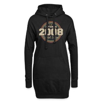 September 2008 Geburtstagsgeschenk 2008 - Hoodie-Kleid - Schwarz - Vorne
