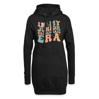 In My Junior Bridesmaid Era Fun Wedding Engagement - Sweat-shirt à capuche long Femme - noir - Devant