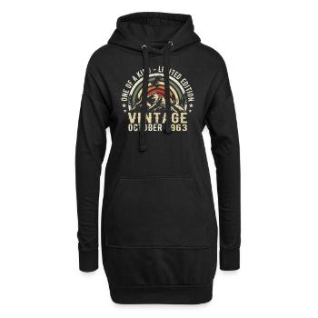 Anniversaire Octobre 1963 - Born in October 1963 - Hoodie Dress - black - Front