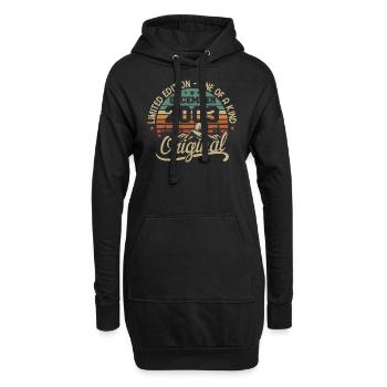 Originalgeschenk zum 22. Jubiläum, Dezember 2003 - Hoodie-Kleid - Schwarz - Vorne