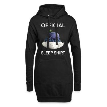 Blaubeere - Hoodie-Kleid - Schwarz - Vorne