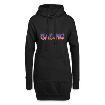 sailing - Hoodie-Kleid - Schwarz - Vorne