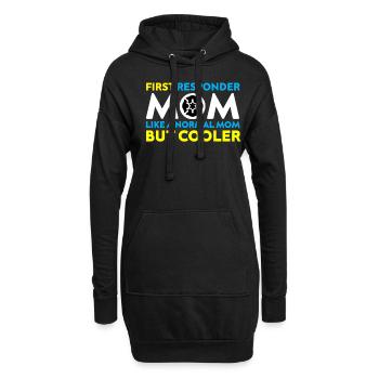 First Responder Mom Sanitäterin Polizistin - Hoodie-Kleid - Schwarz - Vorne