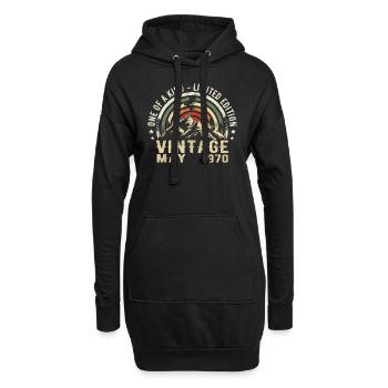 légendes nées en mai 1970 anniversaire mai 1970 - Sweat-shirt à capuche long Femme - noir - Devant