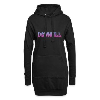 Downhill - Hoodie-Kleid - Schwarz - Vorne