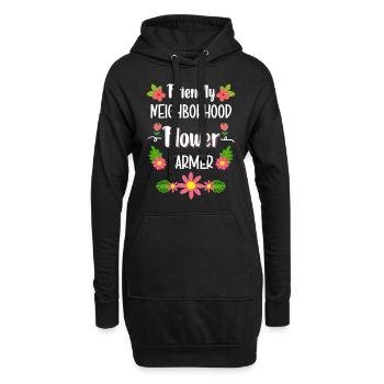Nachbar Haus Bier Feier - Hoodie-Kleid - Schwarz - Vorne