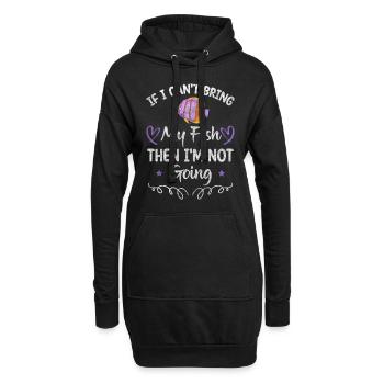 Poisson Poissons d’ornement - Sweat-shirt à capuche long Femme - noir - Devant
