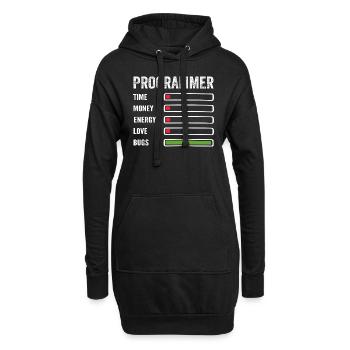 Entwickler Humor Programmierer Programmierer Programmierer - Hoodie-Kleid - Schwarz - Vorne