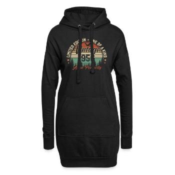 Jahrgang 1956 Retro 1956 Geburtstagsgeschenk 1956 - Hoodie-Kleid - Schwarz - Vorne