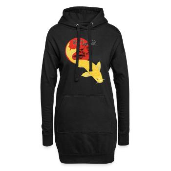Relax Koi Karpfen Japan Gartenteich Showa - Hoodie-Kleid - Schwarz - Vorne
