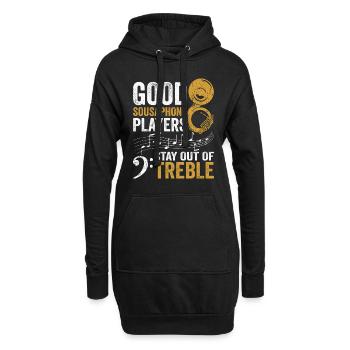 Sousaphon Blasmusik Orchester Blaskapelle - Hoodie-Kleid - Schwarz - Vorne