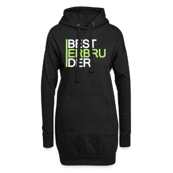 Le meilleur frère - Sweat-shirt à capuche long Femme - noir - Devant