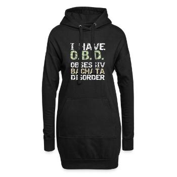 Bachata Disorder Krankheit Musik Tanz Kuba - Hoodie-Kleid - Schwarz - Vorne