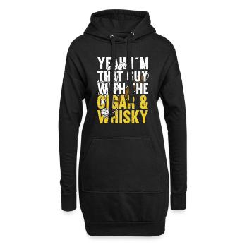 Zigarren Zigarren - Hoodie-Kleid - Schwarz - Vorne