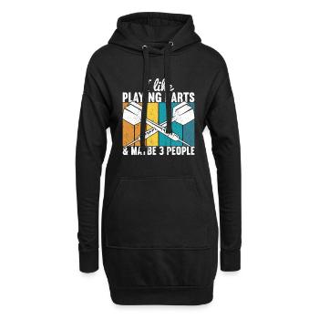 Dart Darts Dart Club - Sweat-shirt à capuche long Femme - noir - Devant