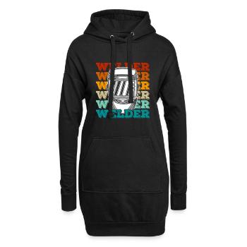 Schweißer Schweißer Schweißer - Hoodie-Kleid - Schwarz - Vorne