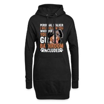 Berner Sennenhund - Hoodie-Kleid - Schwarz - Vorne