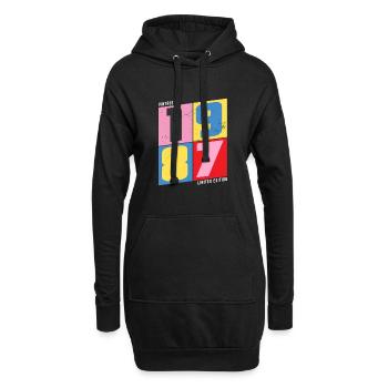 1987 vintage - Hoodie Dress - black - Front