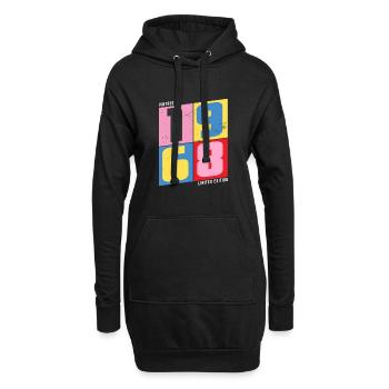 1968 vintage - Hoodie-Kleid - Schwarz - Vorne