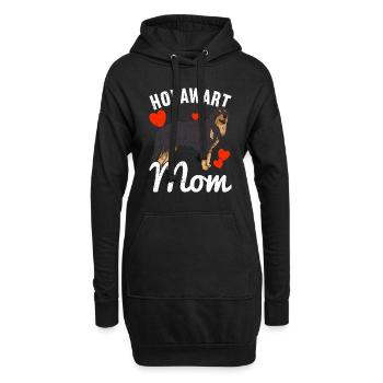 Hovawart Hund Hovawart Hunde - Hoodie-Kleid - Schwarz - Vorne