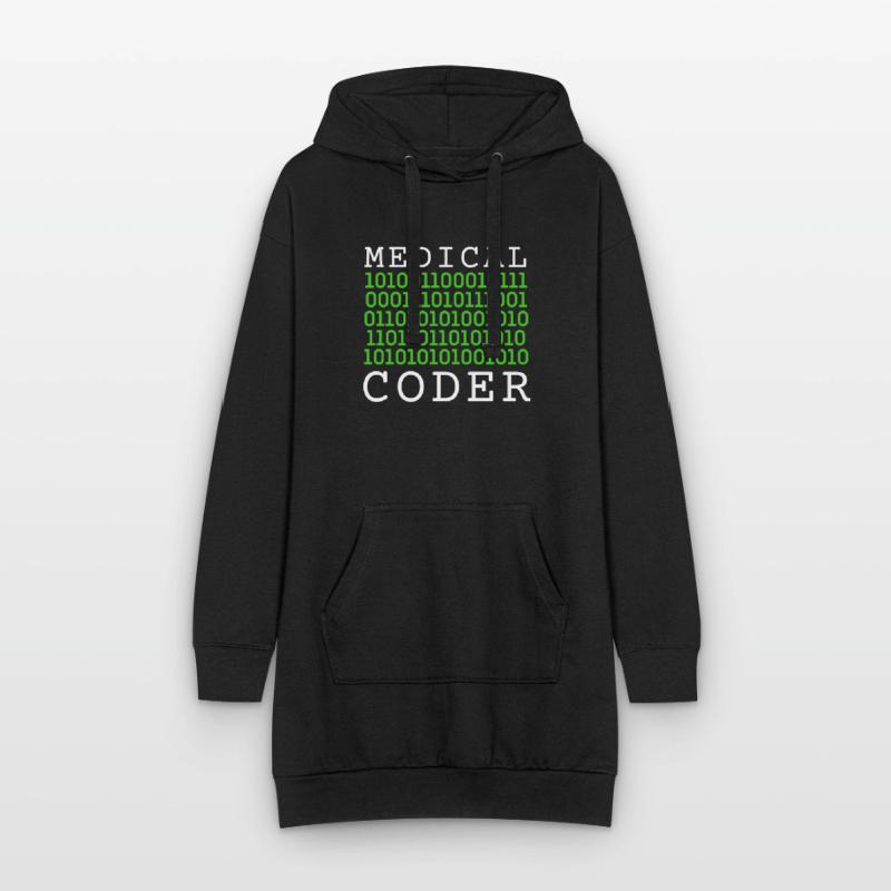 Medical Coder Coding VA Nurse And Clinical Coding Hoodie-Kleid