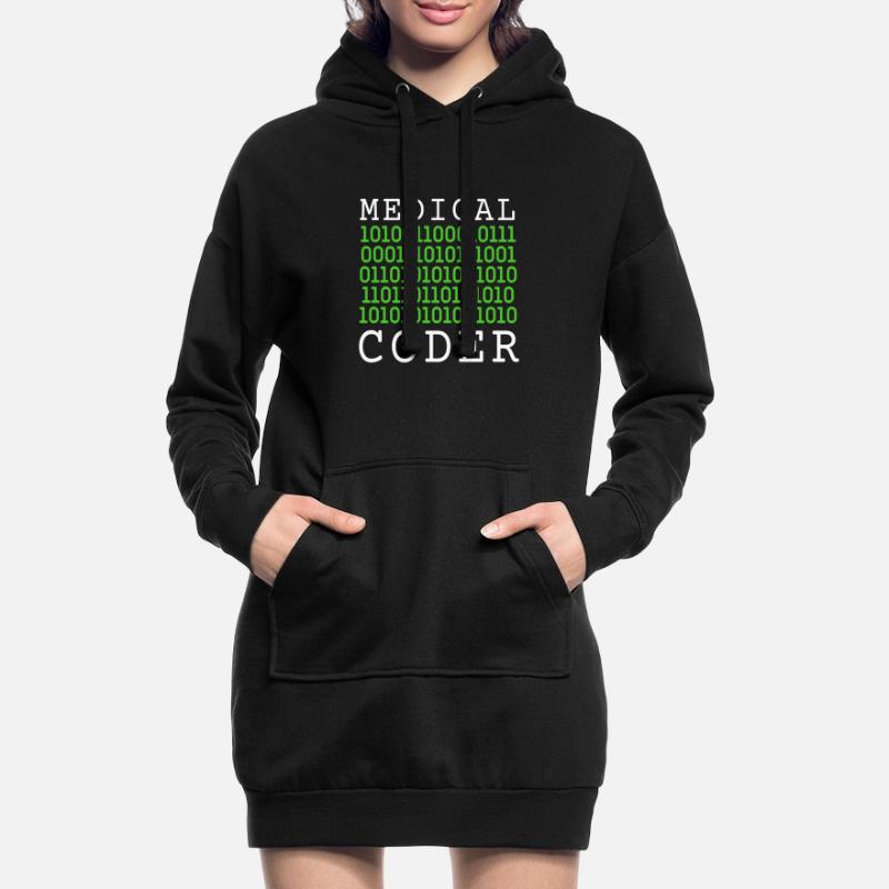 Medical Coder Coding VA Nurse And Clinical Coding Hoodie-Kleid