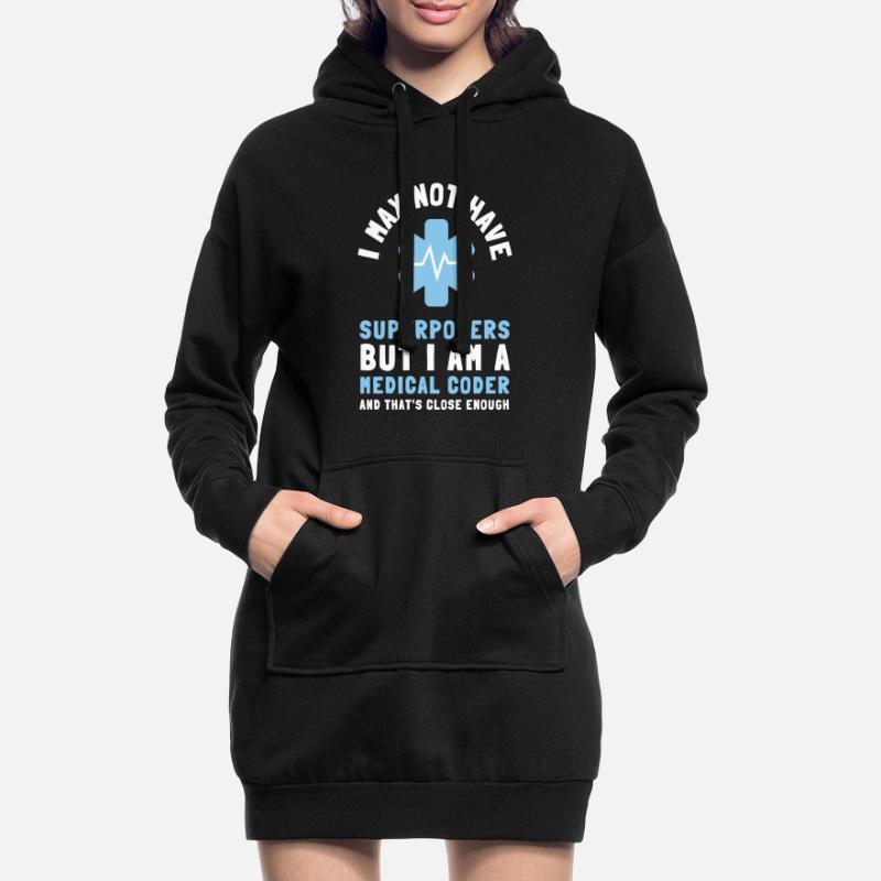 Medical Coder Coding VA Nurse And Clinical Coding Hoodie-Kleid