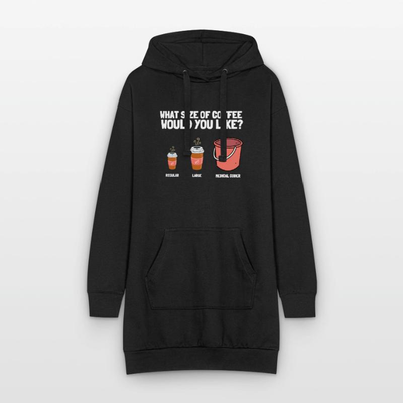 Medical Coder Coding VA Nurse And Clinical Coding Hoodie-Kleid