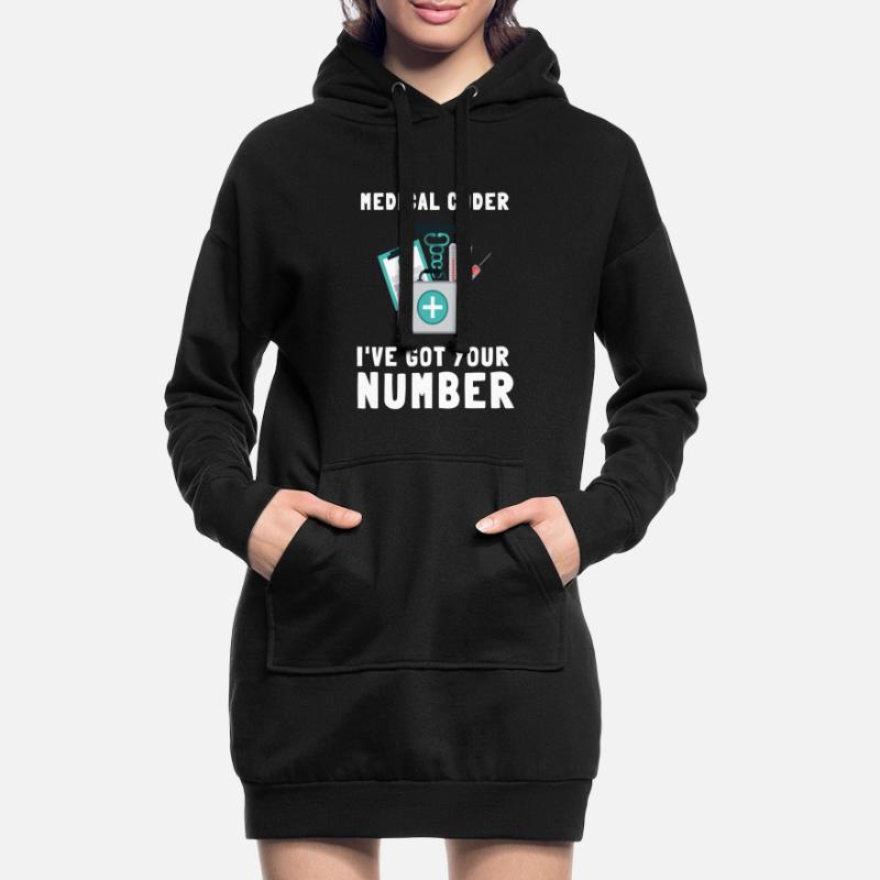 Medical Coder Coding VA Nurse And Clinical Coding Hoodie-Kleid