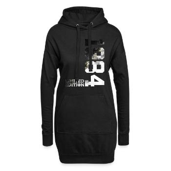 42E ANNIVERSAIRE ÉDITION LIMITÉE 1984 - Sweat-shirt à capuche long Femme - noir - Devant