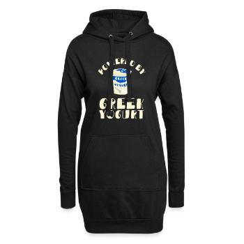 Probiotiques Produits laitiers, Yogourt glacé - Sweat-shirt à capuche long Femme - noir - Devant