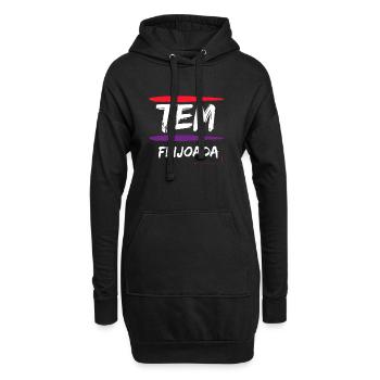 Brazil Brazilian Pork Bean Stew Feijoada - Hoodie-Kleid - Schwarz - Vorne