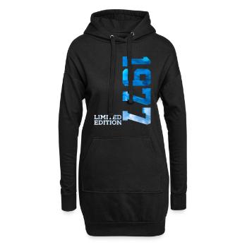 49. GEBURTSTAG LIMITED EDITION 1977 - Hoodie-Kleid - Schwarz - Vorne