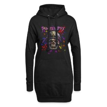 Tout simplement psy - Sweat-shirt à capuche long Femme - noir - Devant