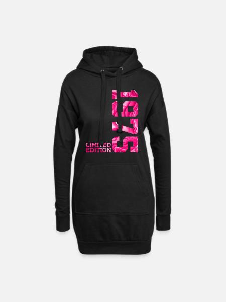 51. GEBURTSTAG PINK LIMITED EDITION 1975 - Hoodie-Kleid - Schwarz