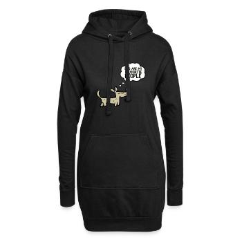 Les chiens sont mes personnes préférées - Sweat-shirt à capuche long Femme - noir - Devant