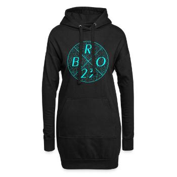 Bro 23 bro 23 - Hoodie-Kleid - Schwarz - Vorne