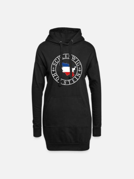 Schleswig-Holstein - Hoodie-Kleid - Schwarz