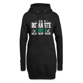 Botaniste Botanique Homme Cadeau Jardinier Jardin - Sweat-shirt à capuche long Femme - noir - Devant