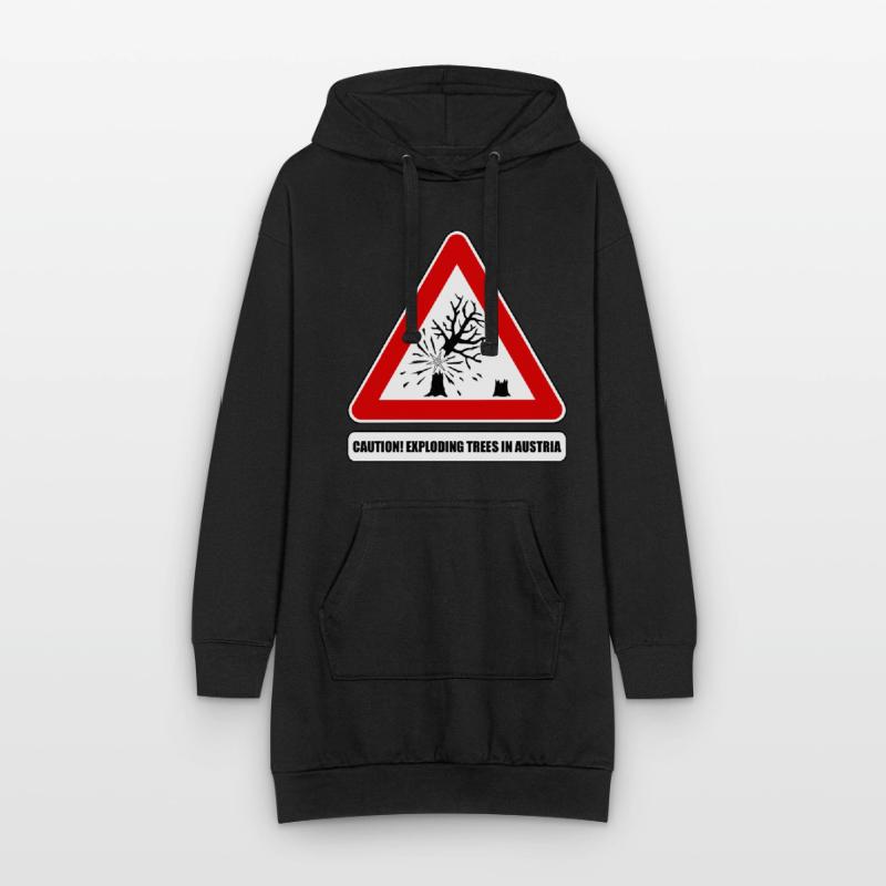 explodierende bäume,  exploding trees Austria Hoodie-Kleid