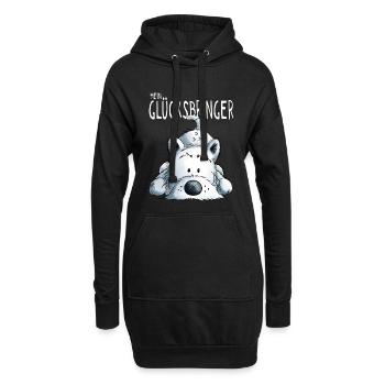 Mein Glücksbringer - Westie - Terrier - Hund - Hoodie-Kleid - Schwarz - Vorne